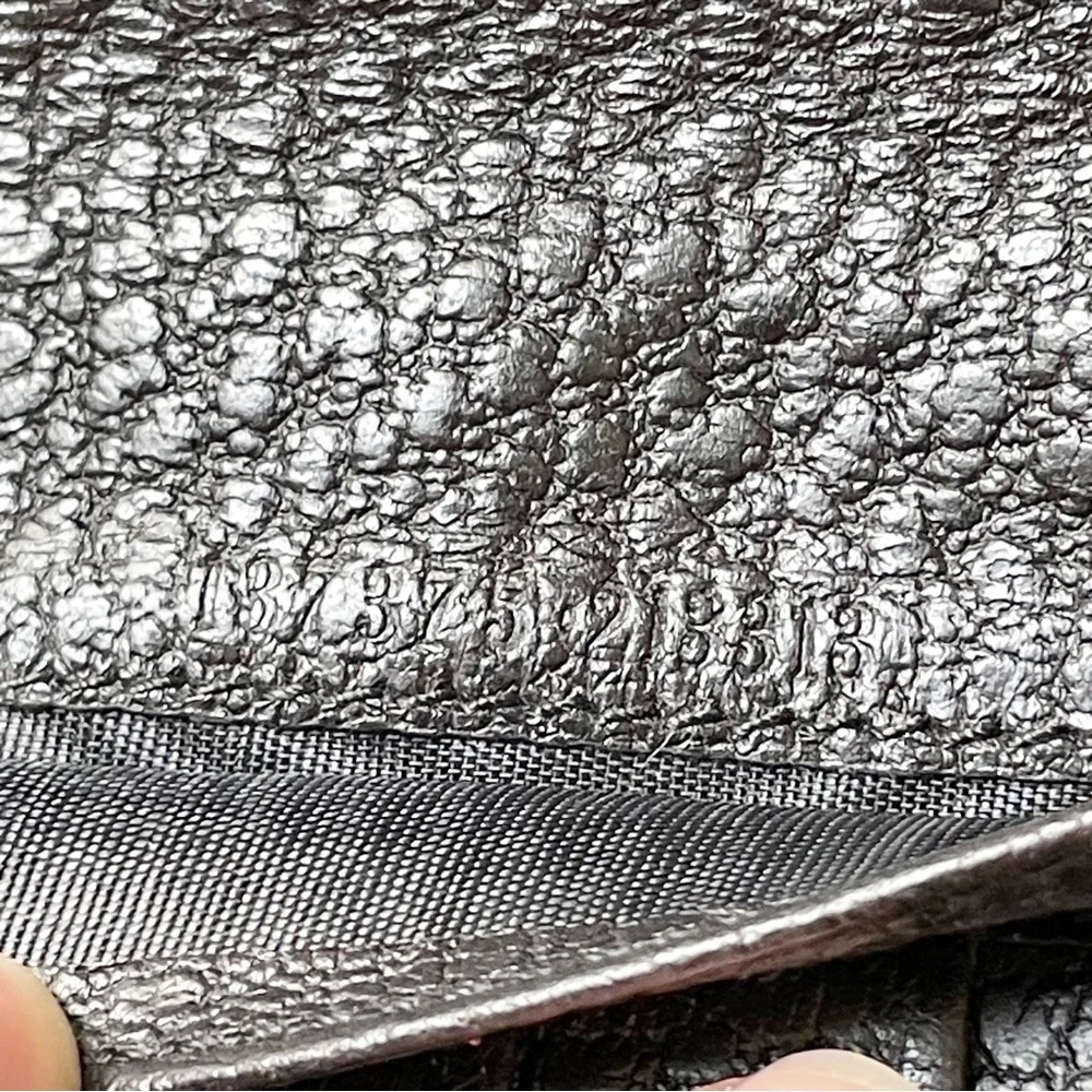 Gucci brown black pebbled leather horsebit long wallet - Picture 11 of 13